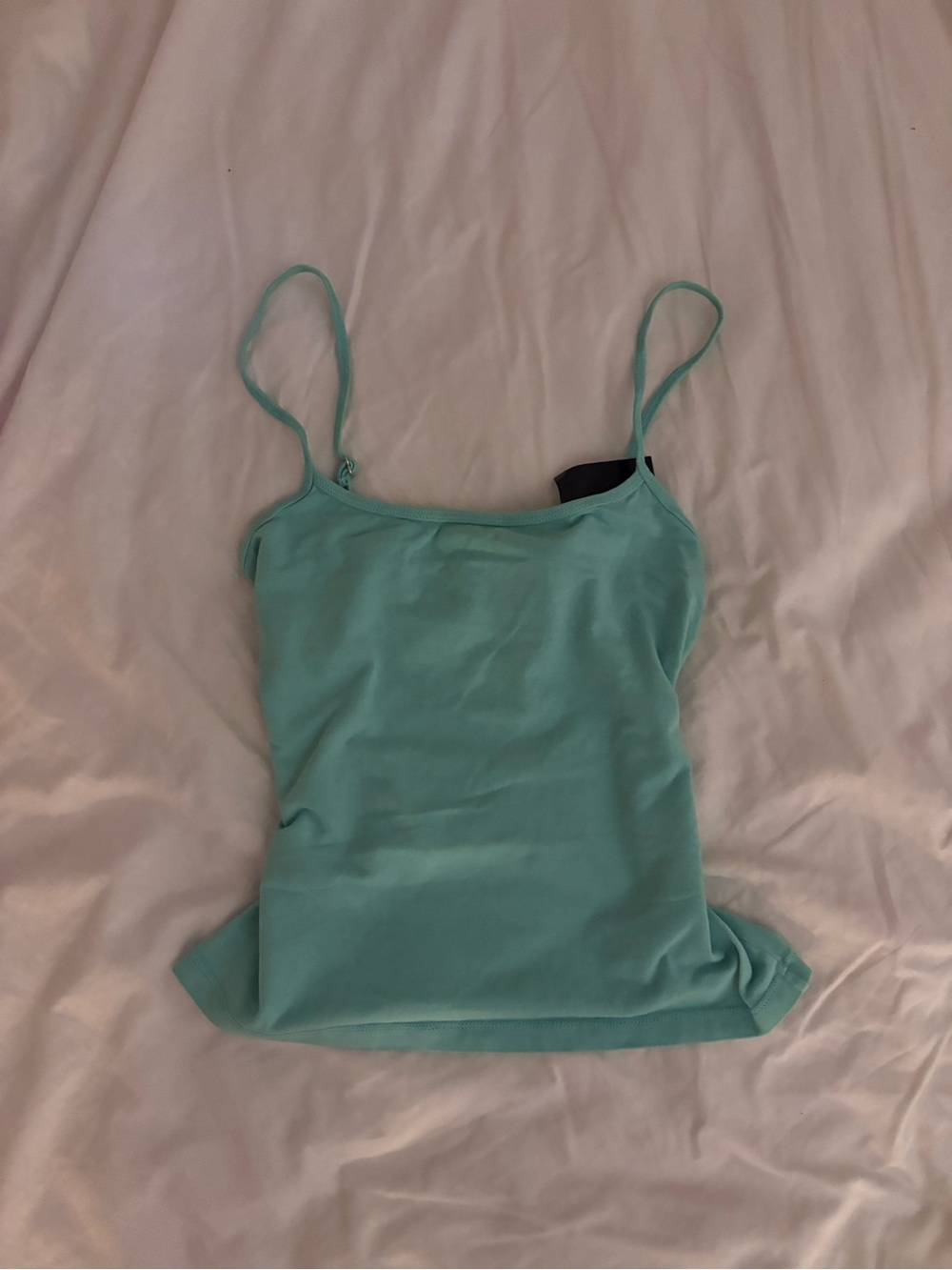 BNWT Brandy Melville Viral Teal Spaghetti Strap Tank Top